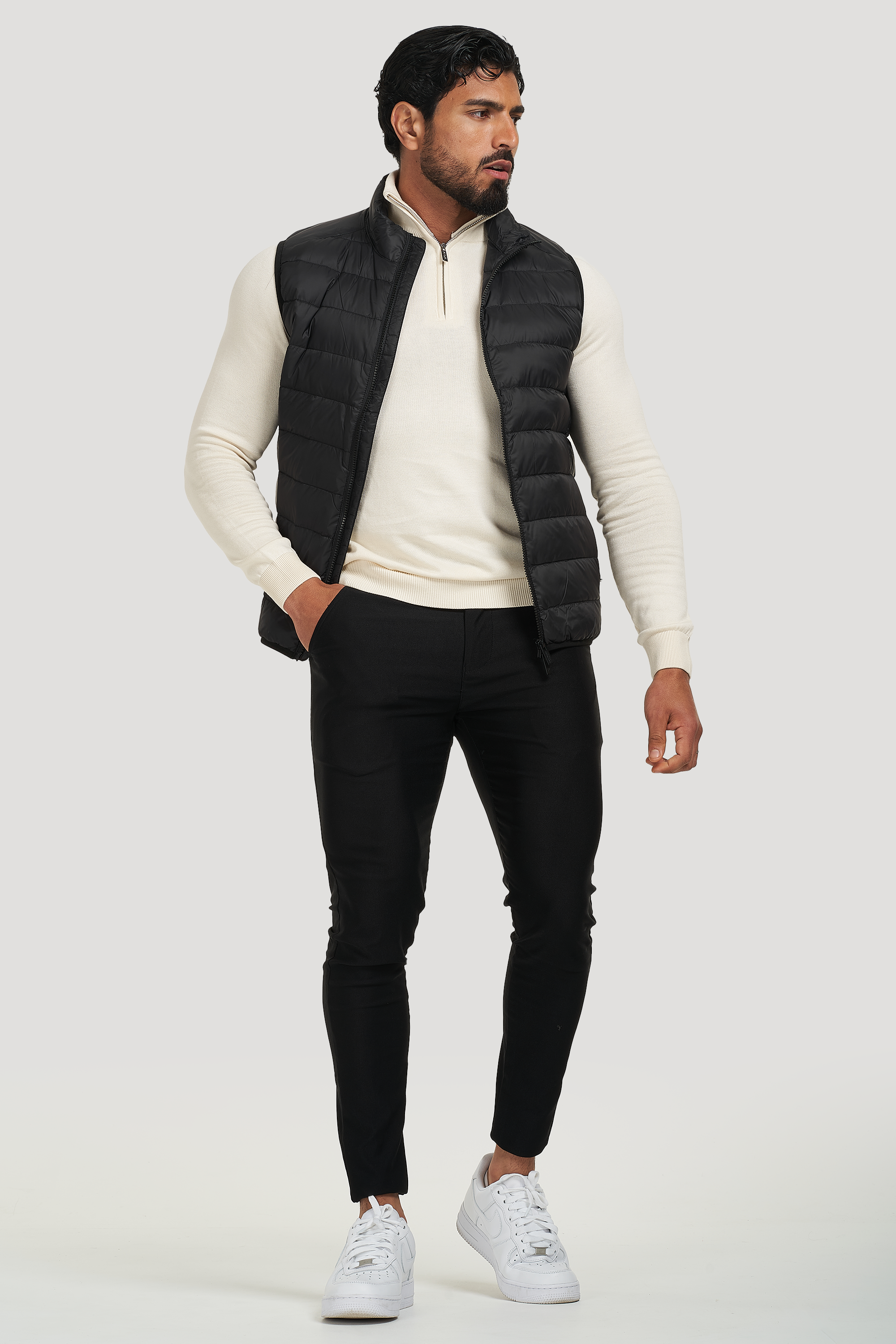 THE VERONA GILET - BLACK