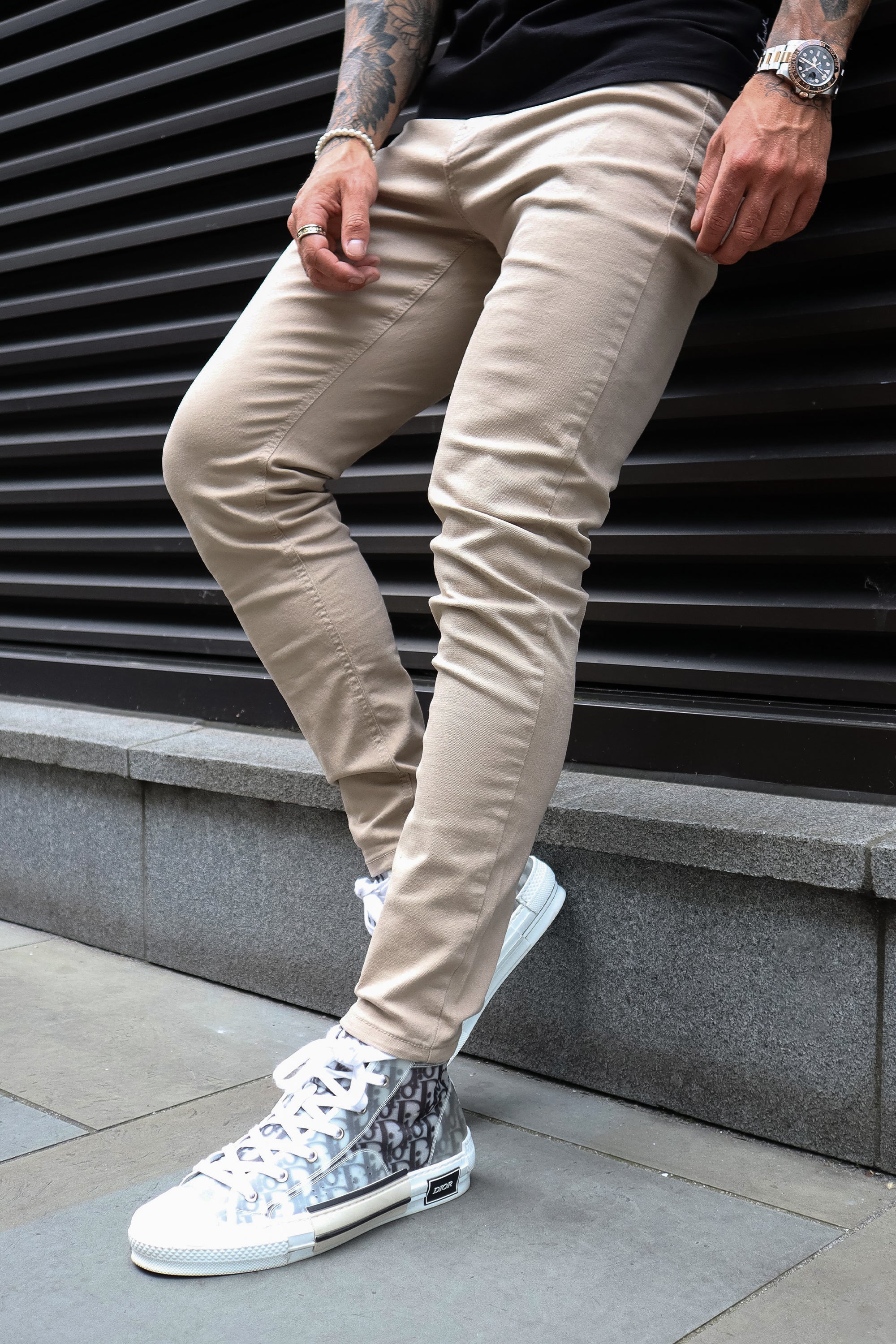 THE CALLUM JEANS - BEIGE