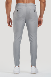 THE AVANI TROUSERS - LIGHT GREY