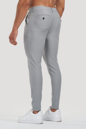 THE AVANI TROUSERS - LIGHT GREY