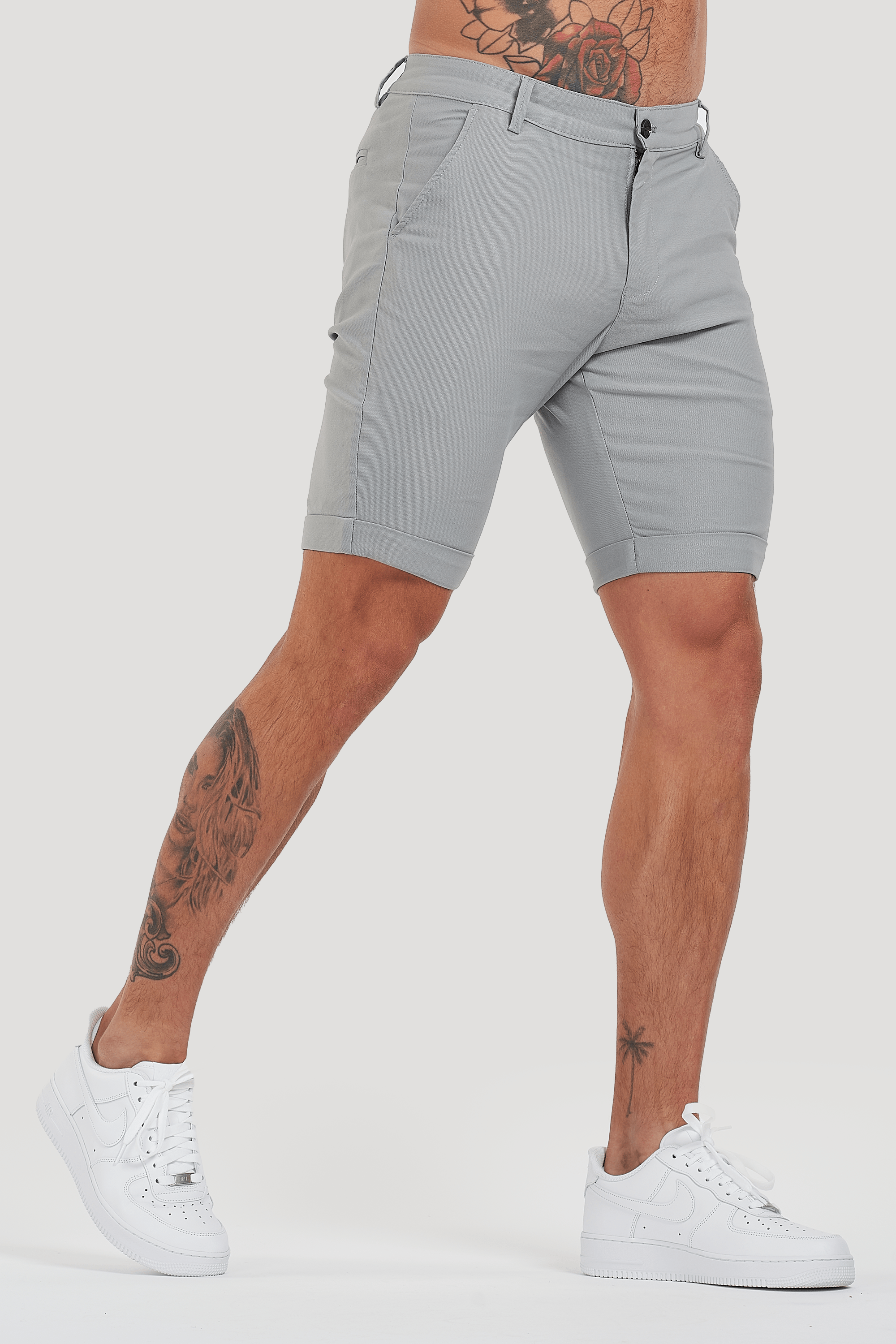 THE AVANI SHORTS - LIGHT GREY