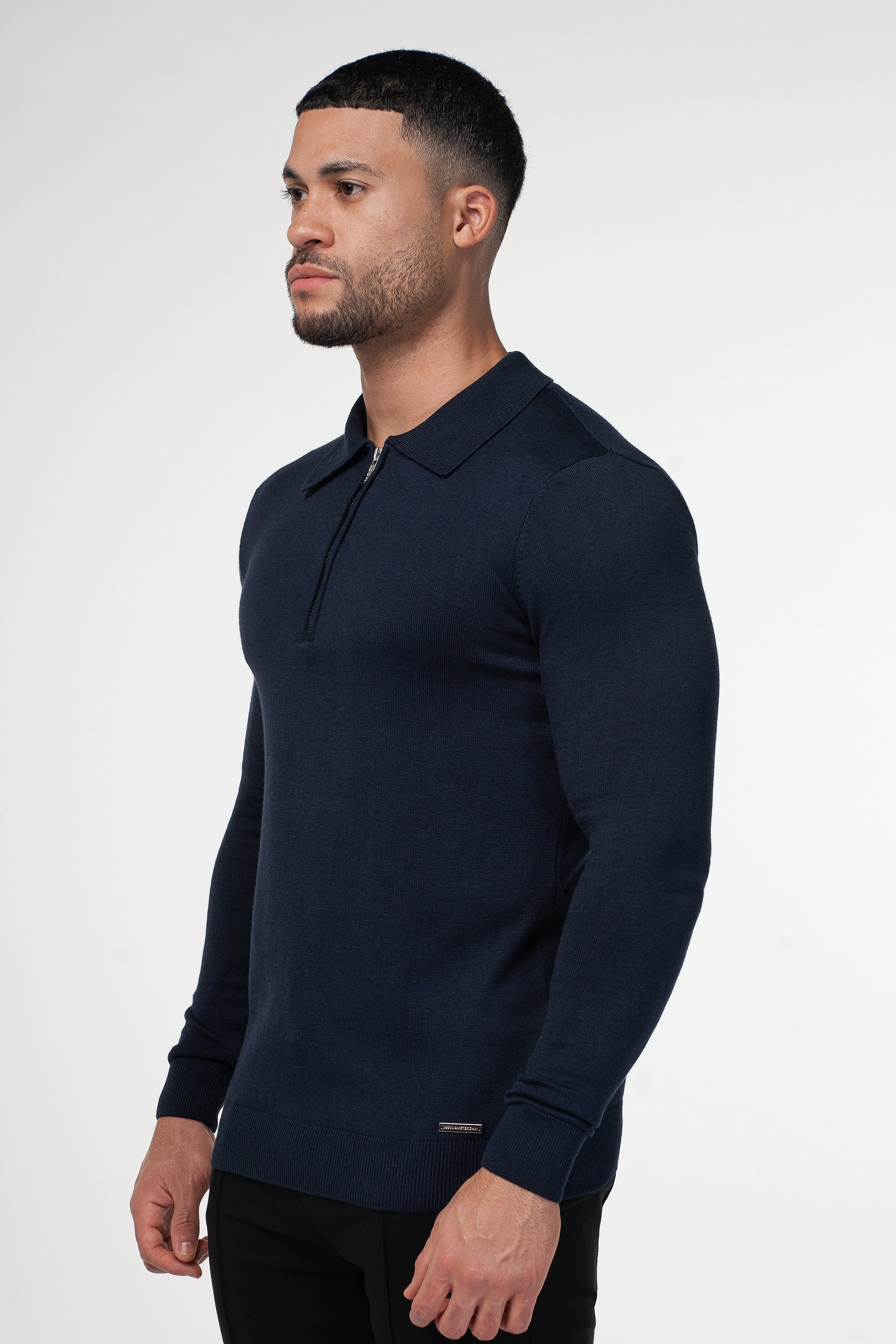 THE VIDA - LONGSLEEVE POLO - BLUE