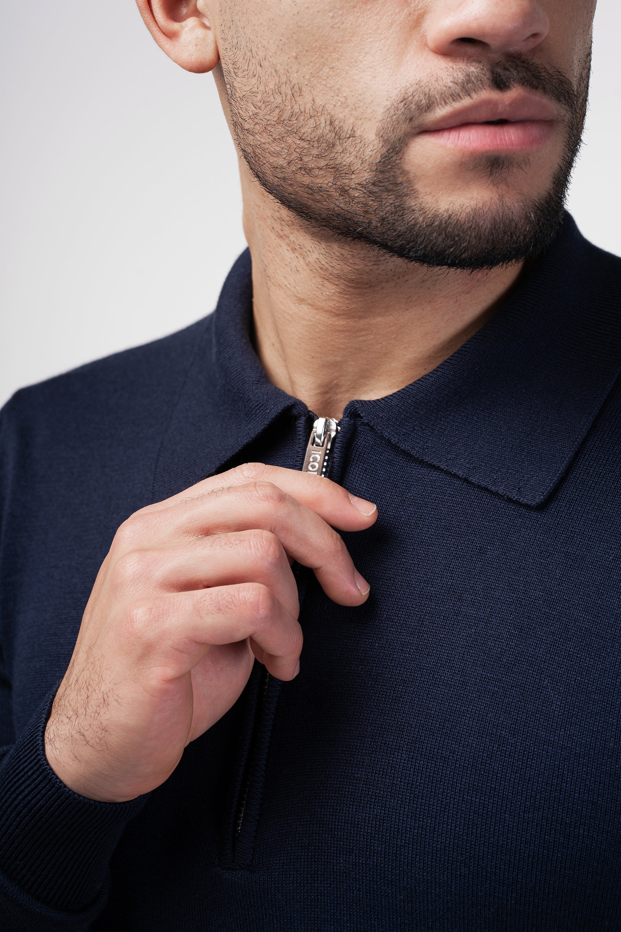 THE VIDA - LONGSLEEVE POLO - BLUE