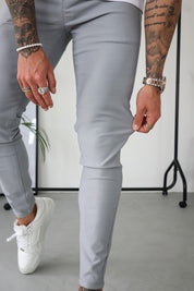 THE AVANI TROUSERS - LIGHT GREY