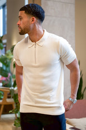 THE VIDA - SHORTSLEEVE POLO - BEIGE