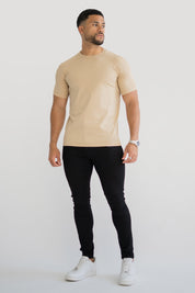 THE MUSCLE BASIC T-SHIRT - IRISH CREAM