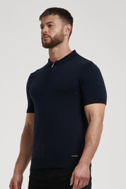 THE VIDA - SHORTSLEEVE POLO - BLUE