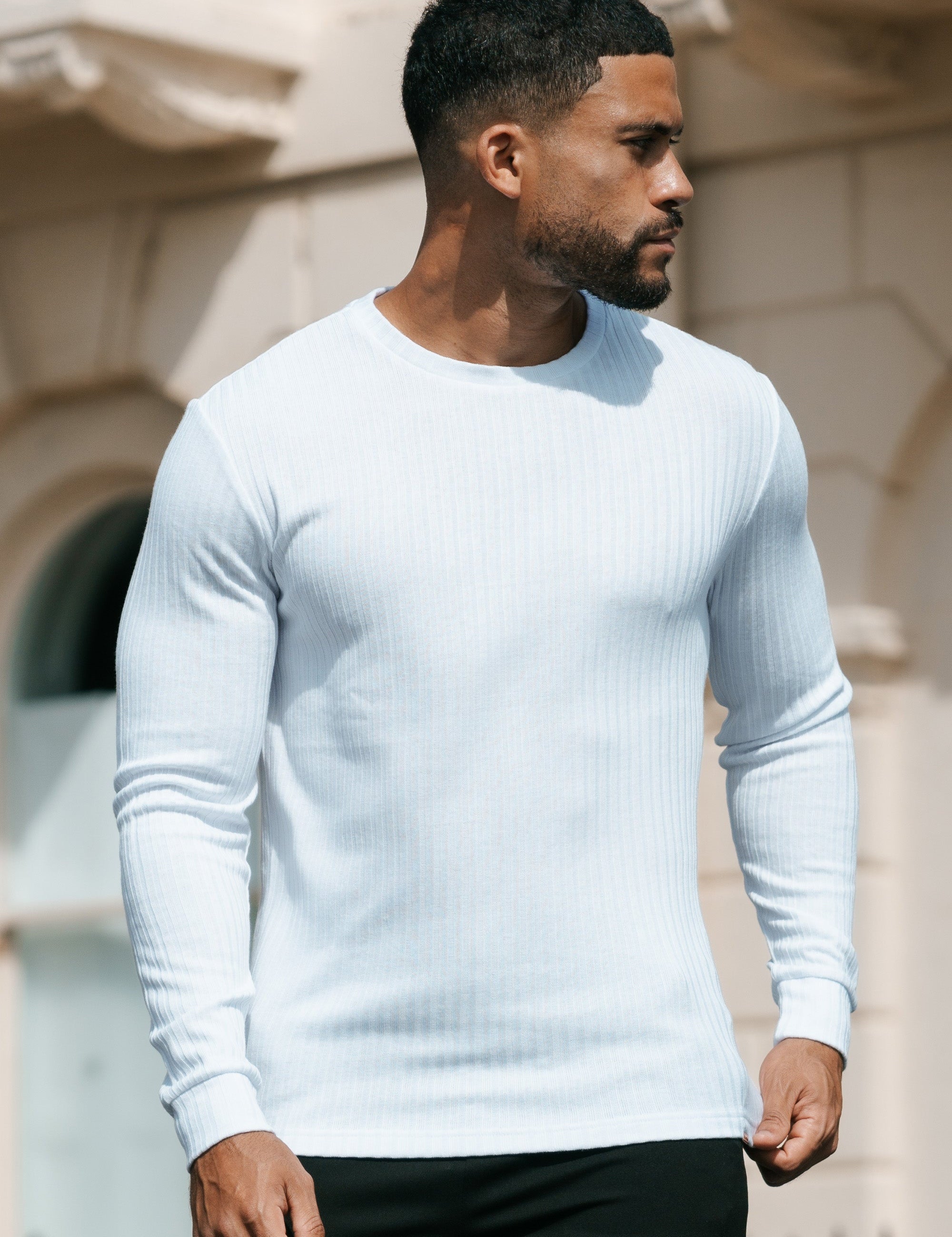 THE RIBBED CREWNECK SWEATER