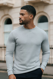 THE RIBBED CREWNECK SWEATER