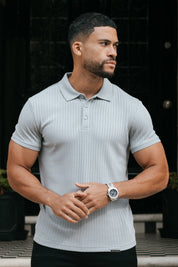 THE RIBBED SHORTSLEEVE POLO