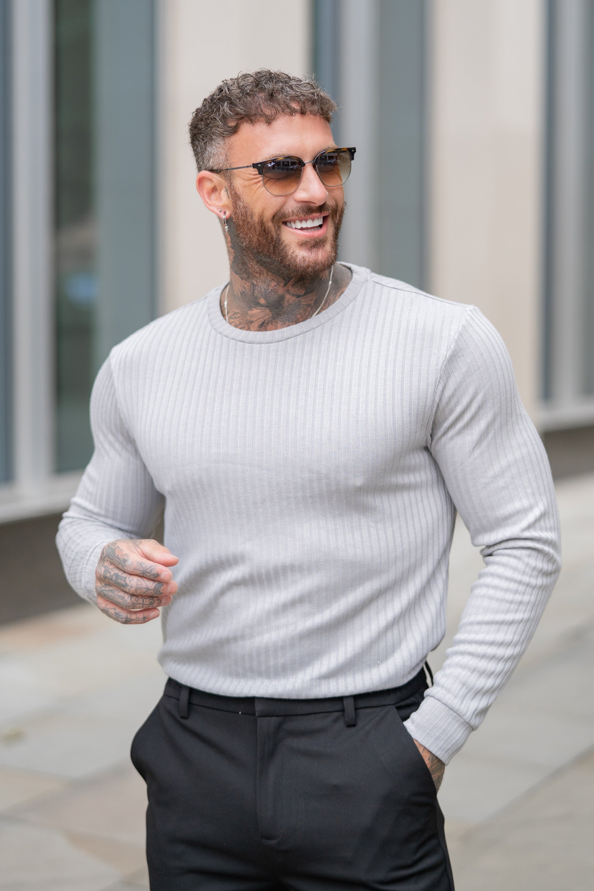 THE RIBBED CREWNECK SWEATER