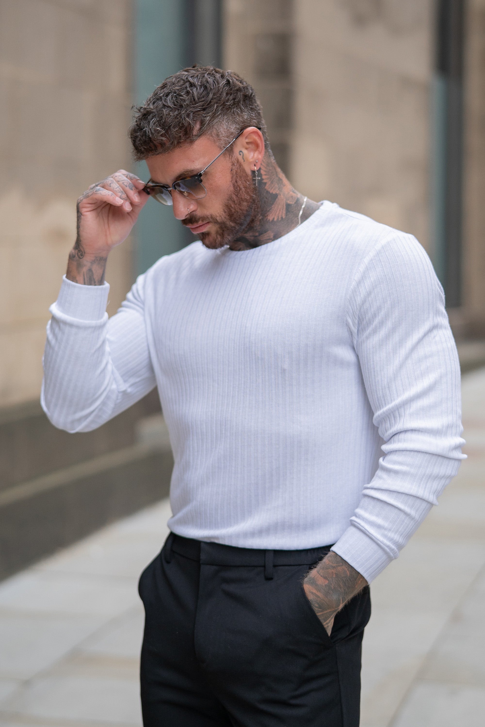 THE RIBBED CREWNECK SWEATER