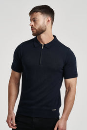 THE VIDA - SHORTSLEEVE POLO - BLUE