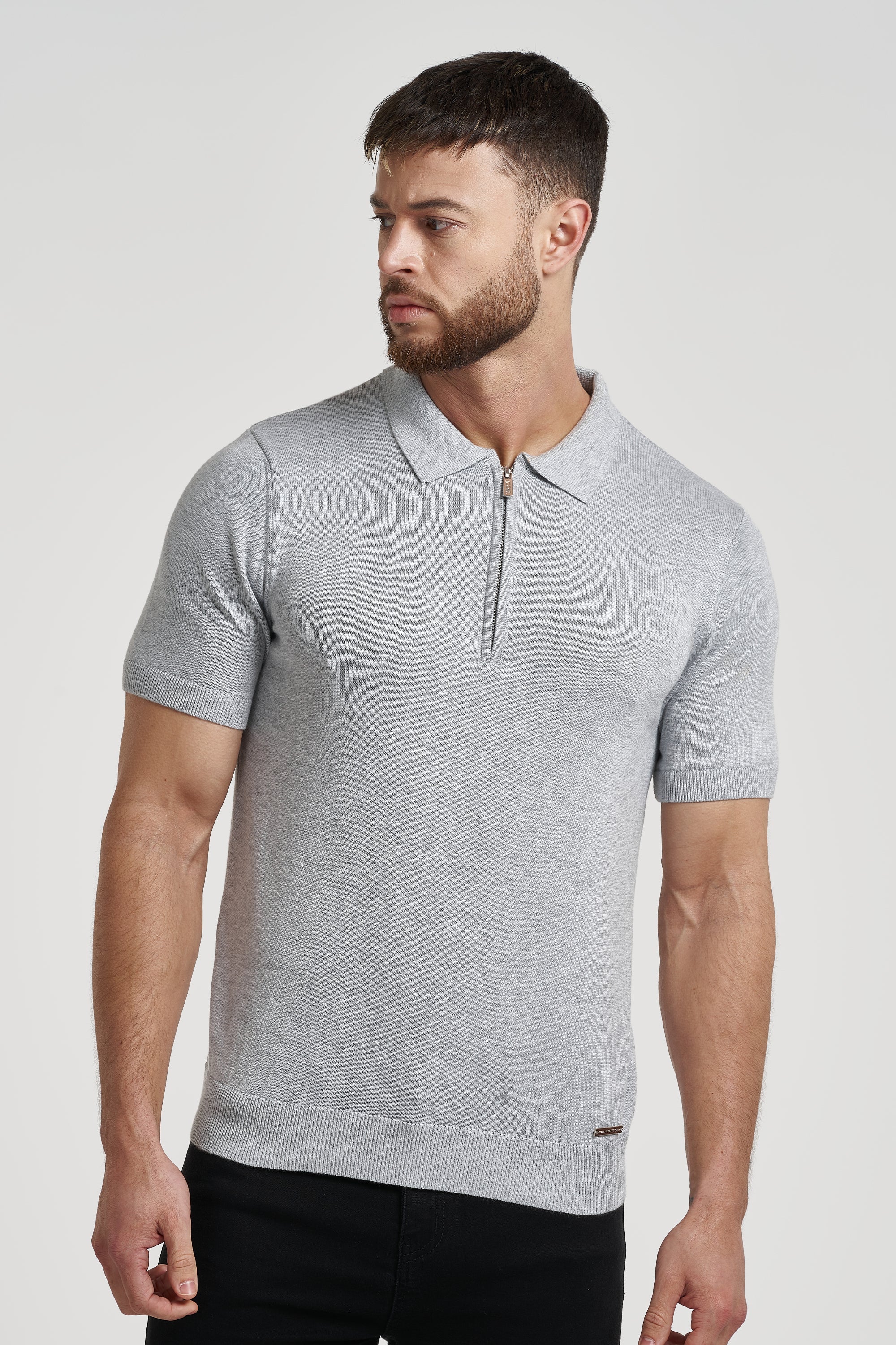 THE VIDA - SHORTSLEEVE POLO - GREY