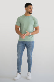 THE MUSCLE BASIC T-SHIRT - ICEBERG GREEN