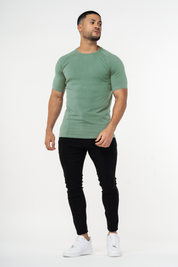 THE MUSCLE BASIC T-SHIRT - ICEBERG GREEN