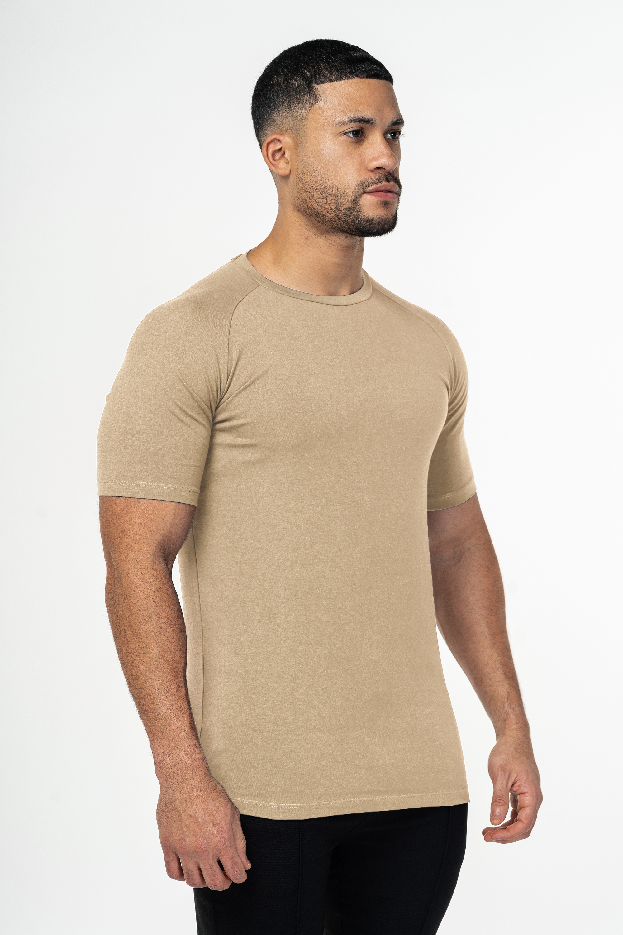 THE MUSCLE BASIC T-SHIRT - IRISH CREAM