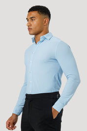 THE ATHLETIC STRETCH SHIRT - BABY BLUE