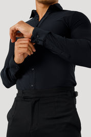 THE ATHLETIC STRETCH SHIRT - BLACK