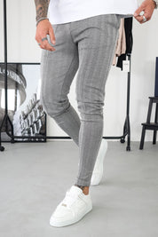 THE CHEVRON TROUSERS - GREY