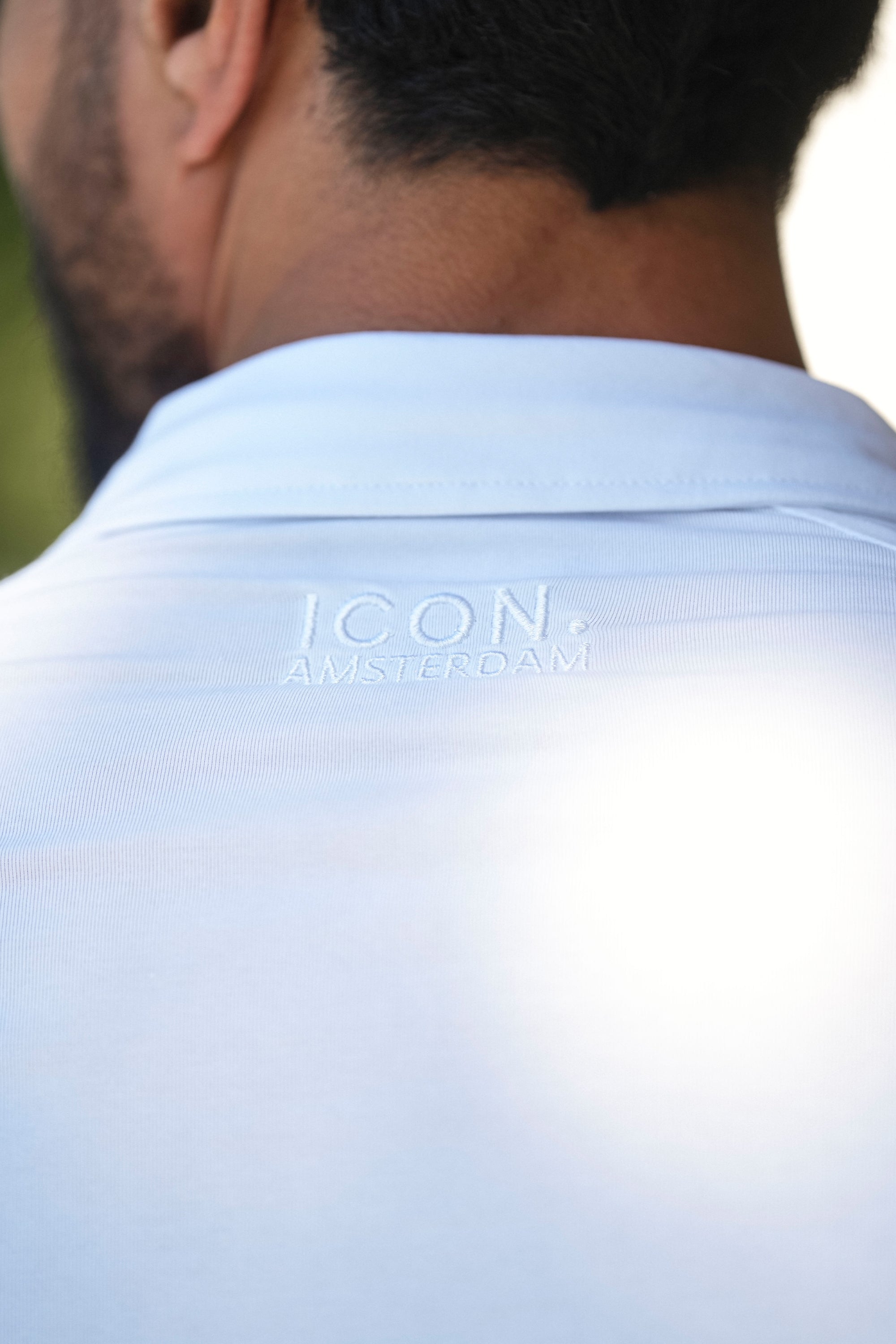 THE MUSCLE BUTTON POLO - WHITE