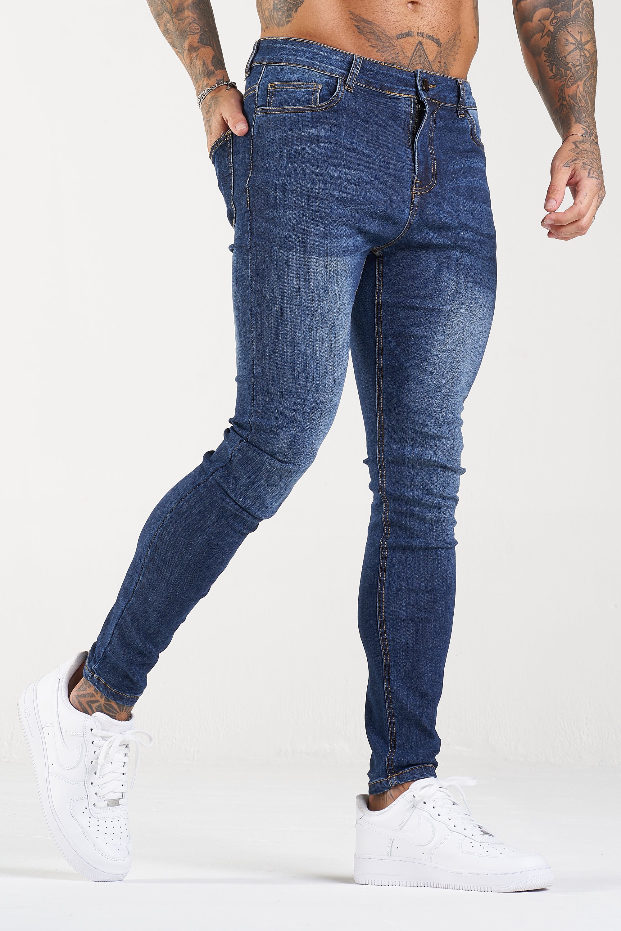 THE LORENZO JEANS - NAVY BLUE