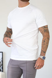 THE MUSCLE BASIC T-SHIRT - WHITE