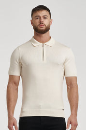 THE VIDA - SHORTSLEEVE POLO - BEIGE