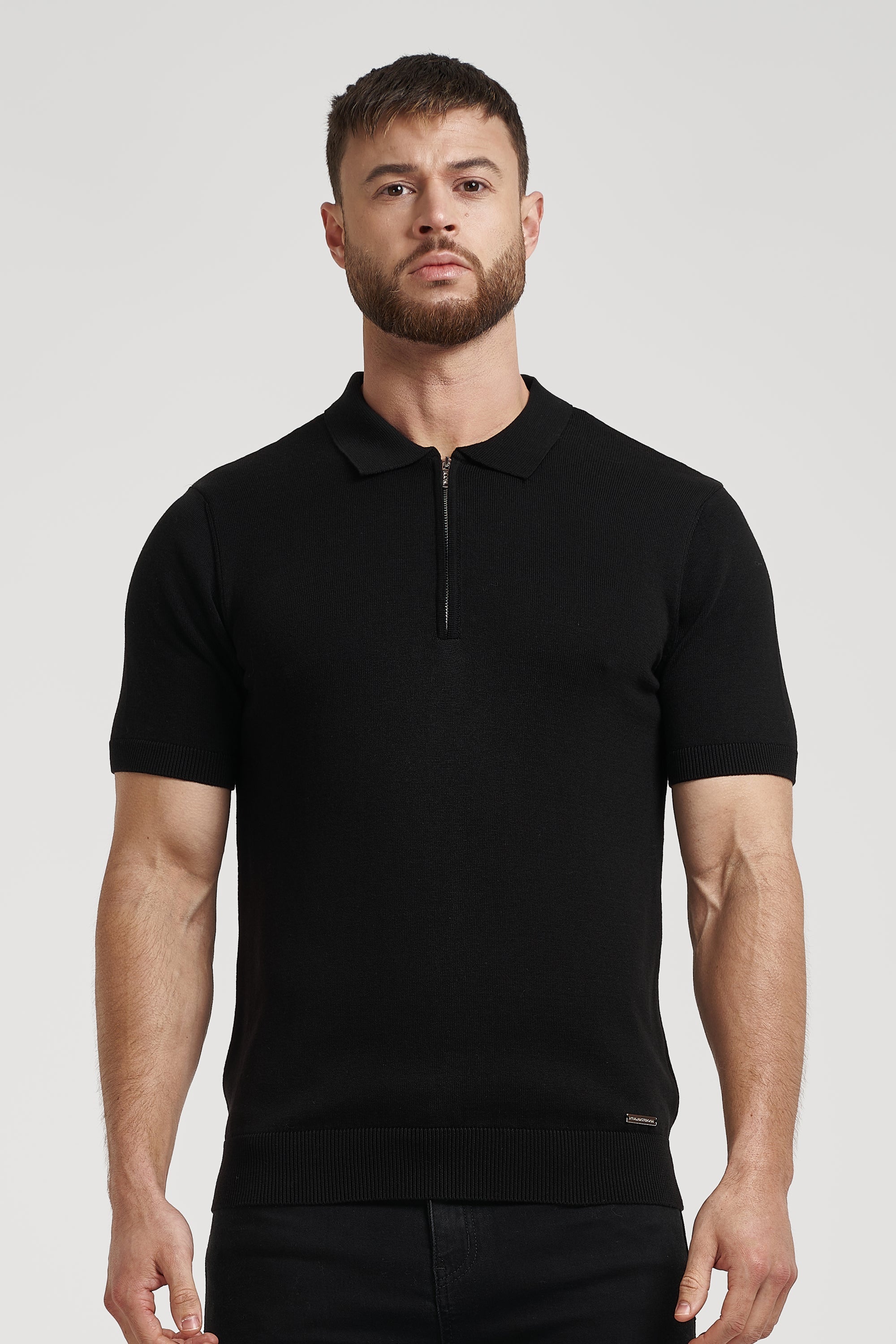 THE VIDA - SHORTSLEEVE POLO - BLACK