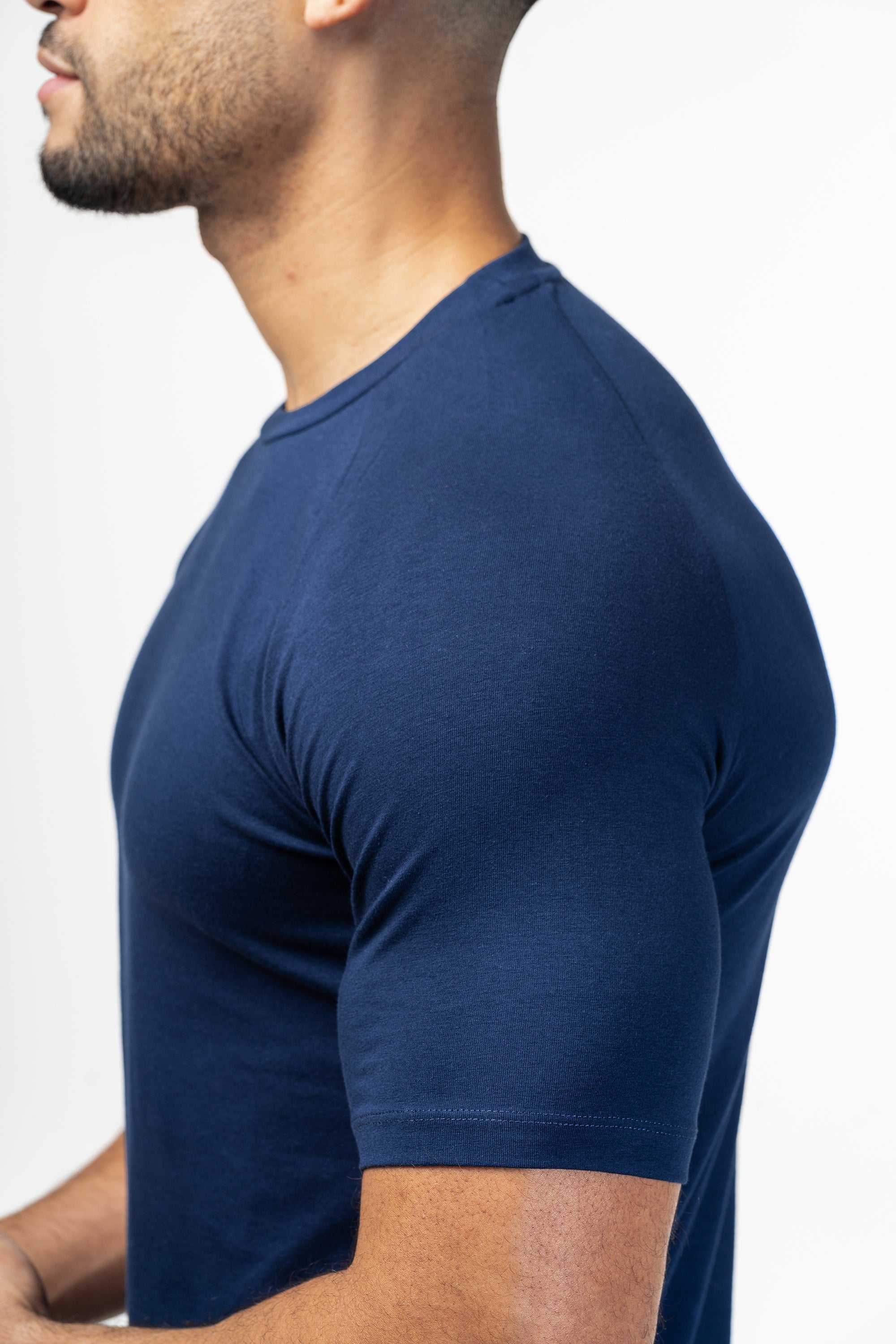 THE MUSCLE BASIC T-SHIRT - DARK BLUE