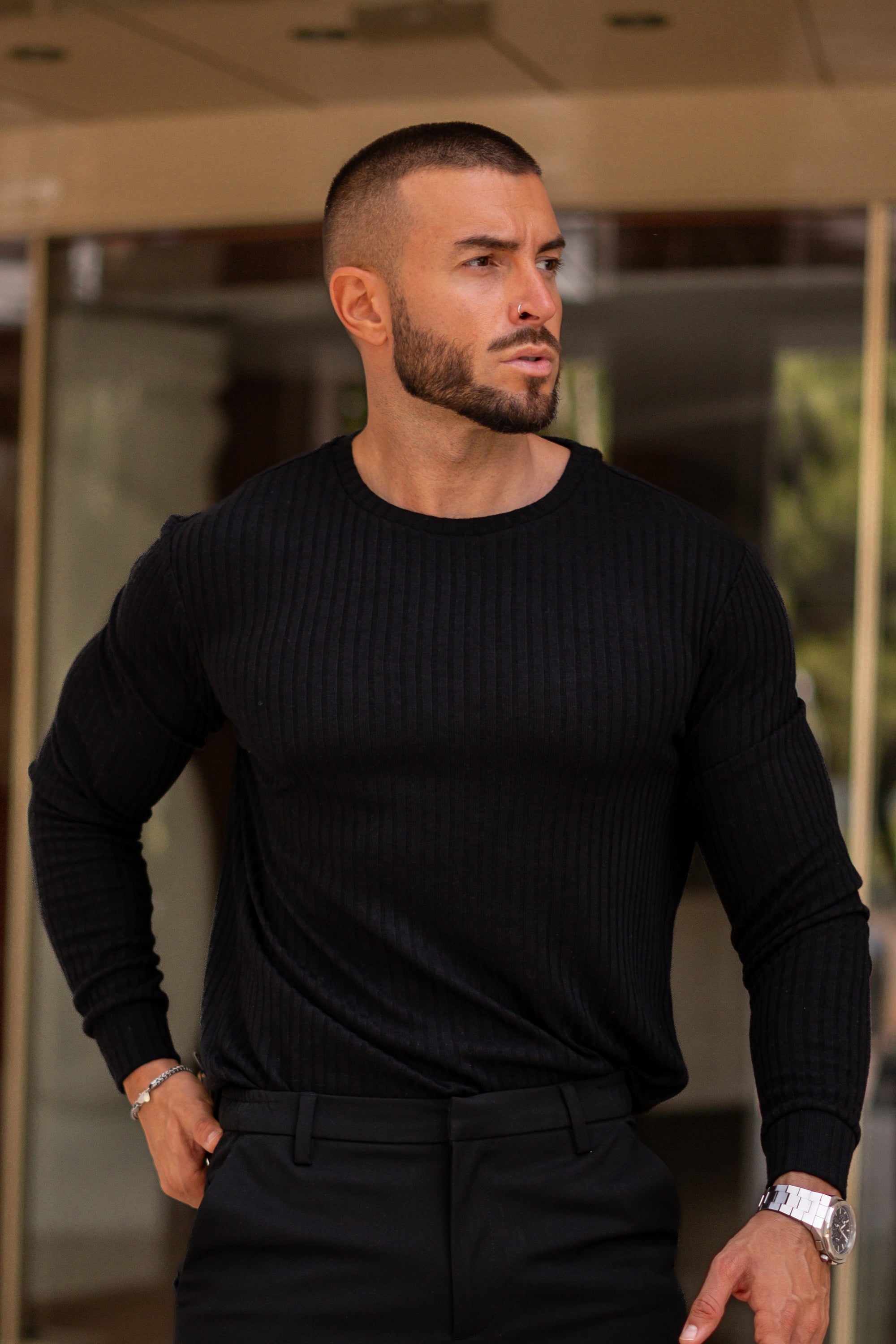 THE RIBBED CREWNECK SWEATER