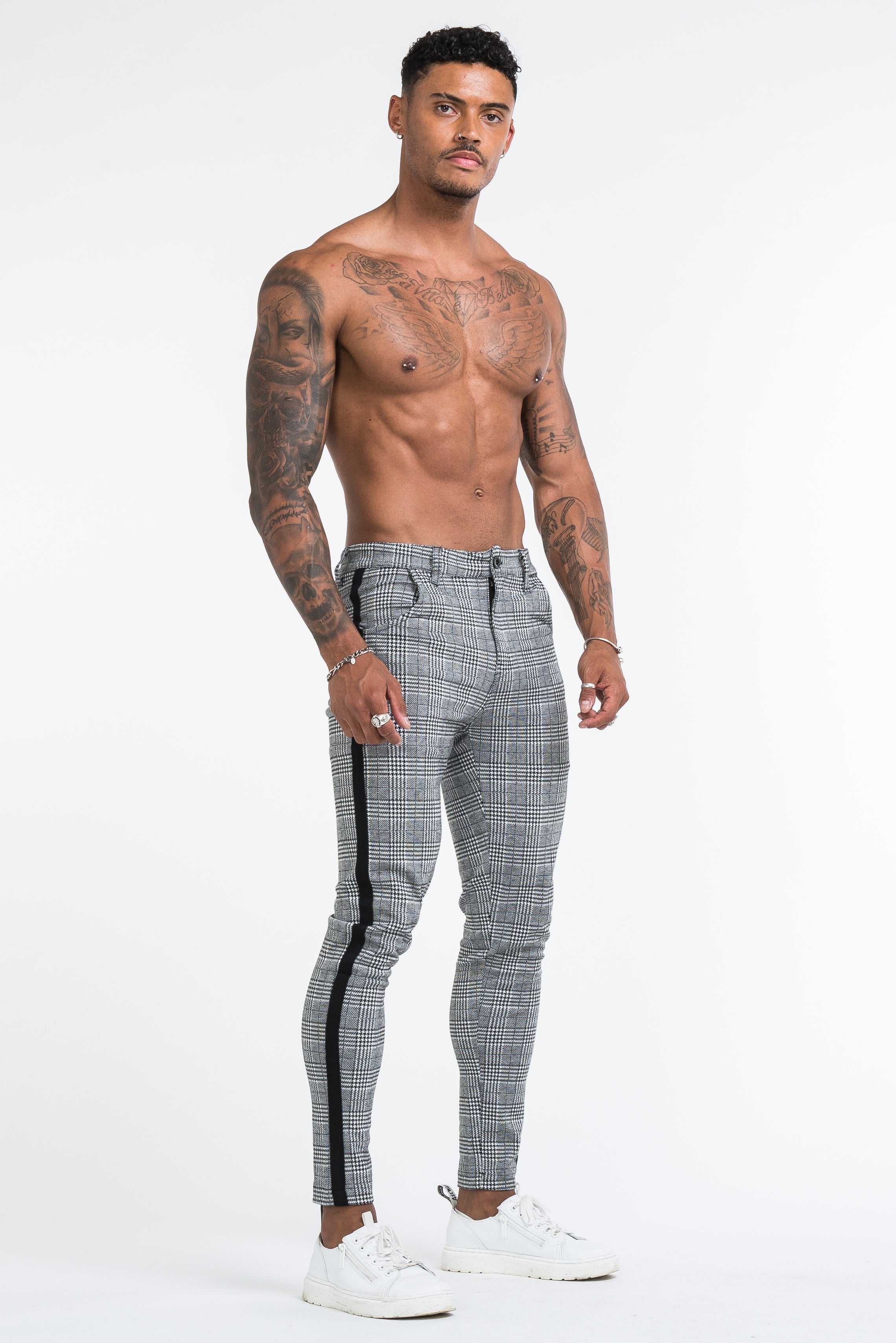 THE VIERA TROUSERS - GREY/BLACK